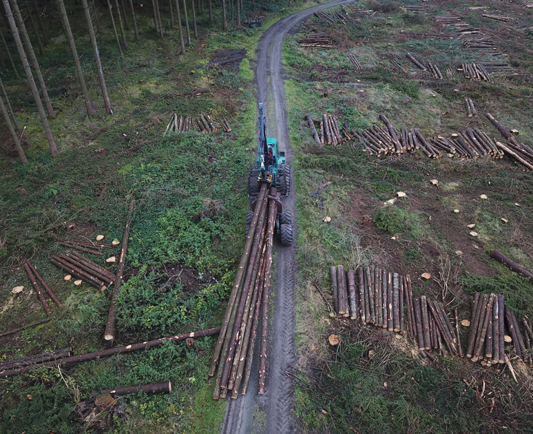 Harvester Luftansicht