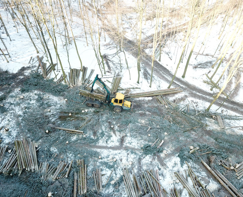 Harvester Luftansicht
